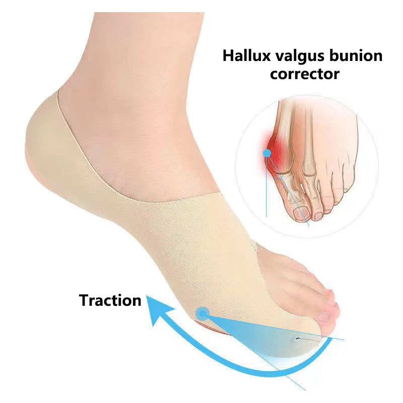 1 Pair Big Toe Protector Adjust Unisex Soft Pedicure Socks For Bunions Hallux Valgus Orthopedic Bandage Foot Care Toe Correction 1pcs 1 pair upgraded double ring toe separator sebs correcteur hallux valgus orthopedic bunion corrector toe cover foot care