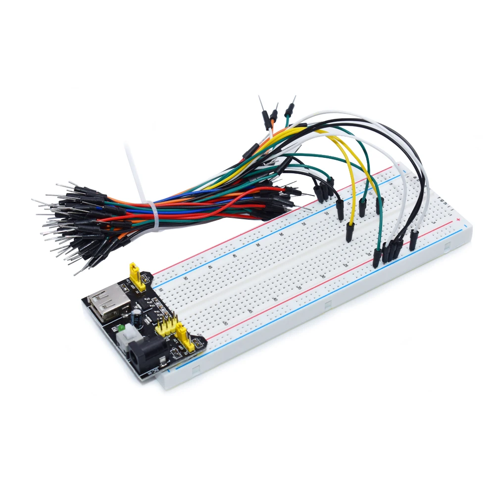 NEW MB-102 MB102 Breadboard 400 830 Point Solderless PCB Bread Board Test Develop DIY for arduino laboratory SYB-830 image 24