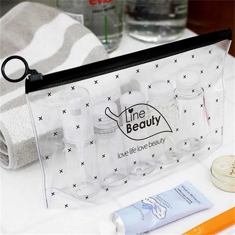 

Vogvigo Transparent PVC Waterproof Bag Travel Acceptance Data Line Pen Bag Washing Bag Cosmetic Bag Storage Organiser Leaf Bath