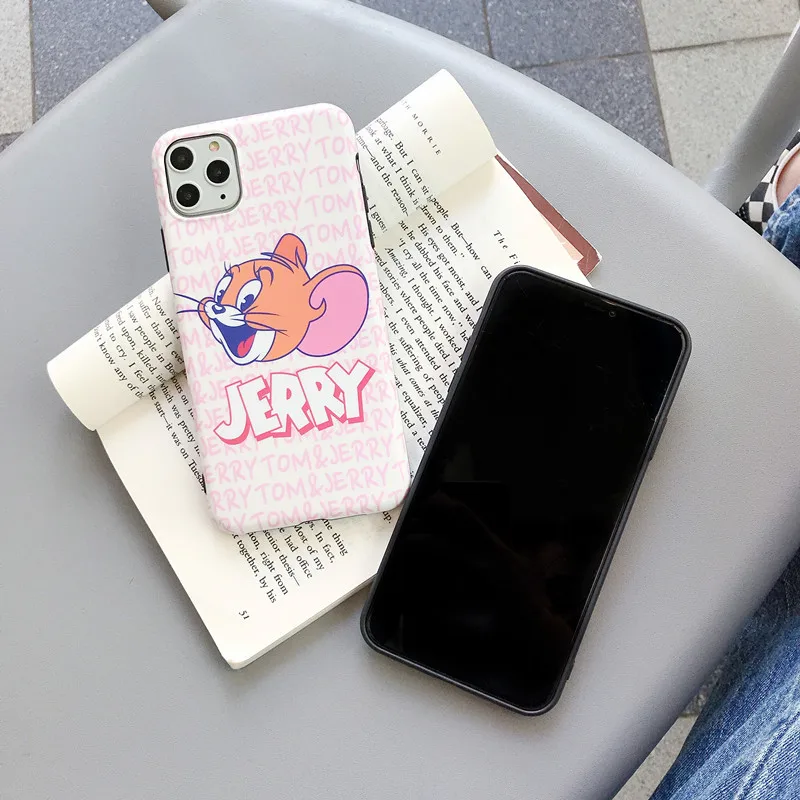 Забавный мультяшный Кот и мышь чехол для телефона для iPhone11 11pro max X XS Max XR 7 8 6 6s Plus мягкий милый том Джерри чехол для пар