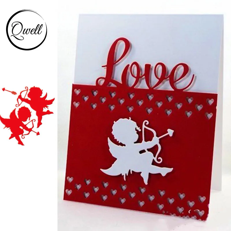 

QWELL Angel Cupid Metal Cutting Dies for Scrapbooking and Card Making Paper Embossing Craft New 2019 die cuts