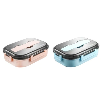 

Lunch Box 304 Stainless Steel Bento Lunch Box with Compartment Tableware Microwave Food Container Box