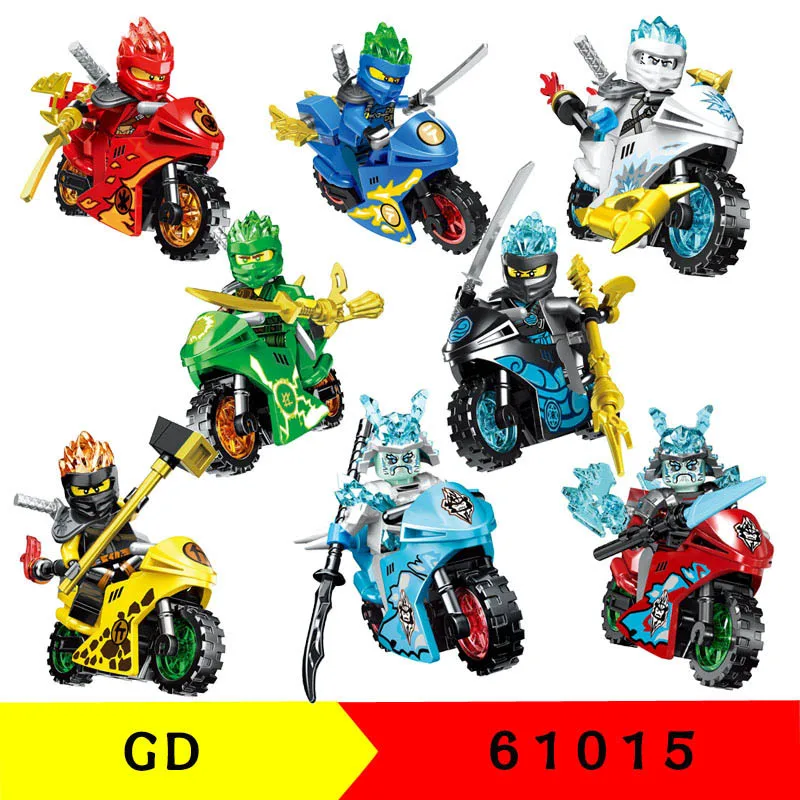 

New Compatible With LegoINGlys Team Series Motorcycle Figures Fighting Educational Bricks Building Blocks Toys For Boys Gift