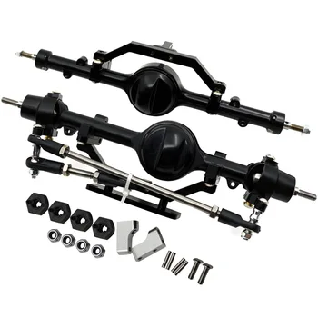 

Aluminum Alloy Front and Rear Axle Complete Set CNC Machined for RC4WD D90 Yota II RC Rock Crawler Car,Front and Rear