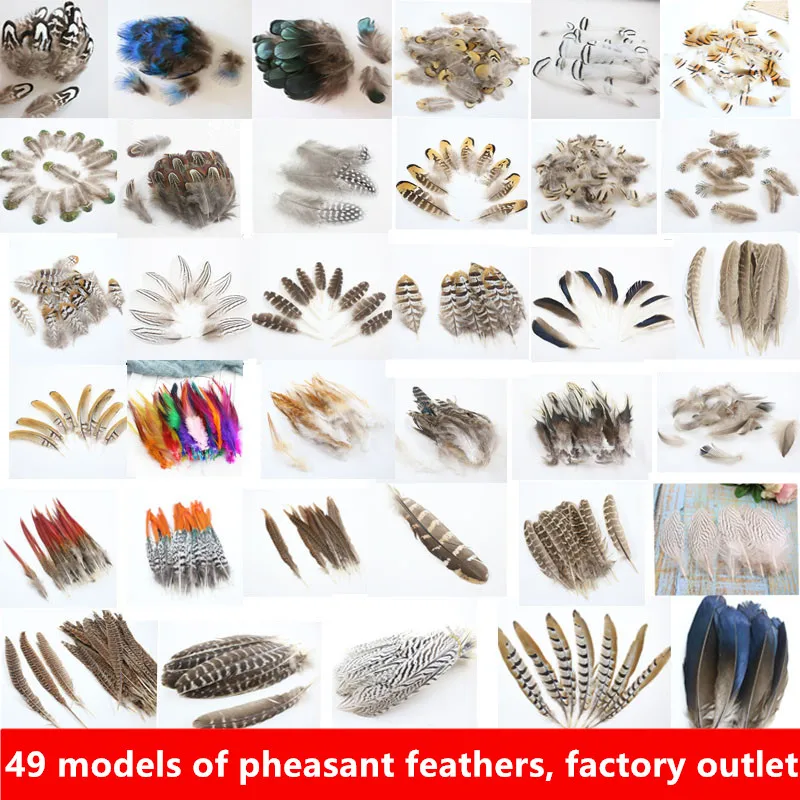 10 шт./лот суперкрасивые ювелирные украшения из натурального фазана перьев