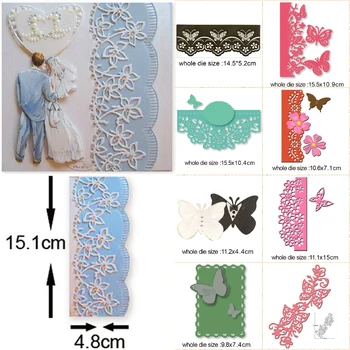 

Butterfly Border Frame Metal Cutting Dies Stencil for DIY Scrapbooking Embossing Photo Album Decoration Card Craft Die Cut 2020