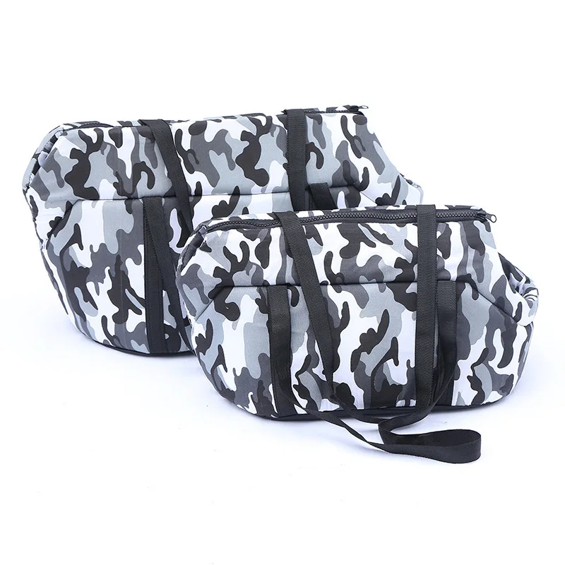 Маленькая сумка-переноска для перевозки животных, собак, путешествий, уличных переноски, камуфляжная сумка на плечо, сумка для щенков, маленьких собак, дышащая сумка, принадлежности - Цвет: Gray