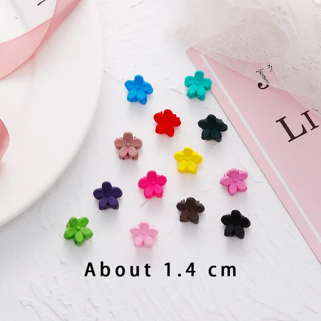 30/50PCS/Set Girls Cute Colorful Flower Star Mickey Small Hair Claws Kids Sweet Hairpins Hair Clips Fashion Hair Accessories 10pcs flower