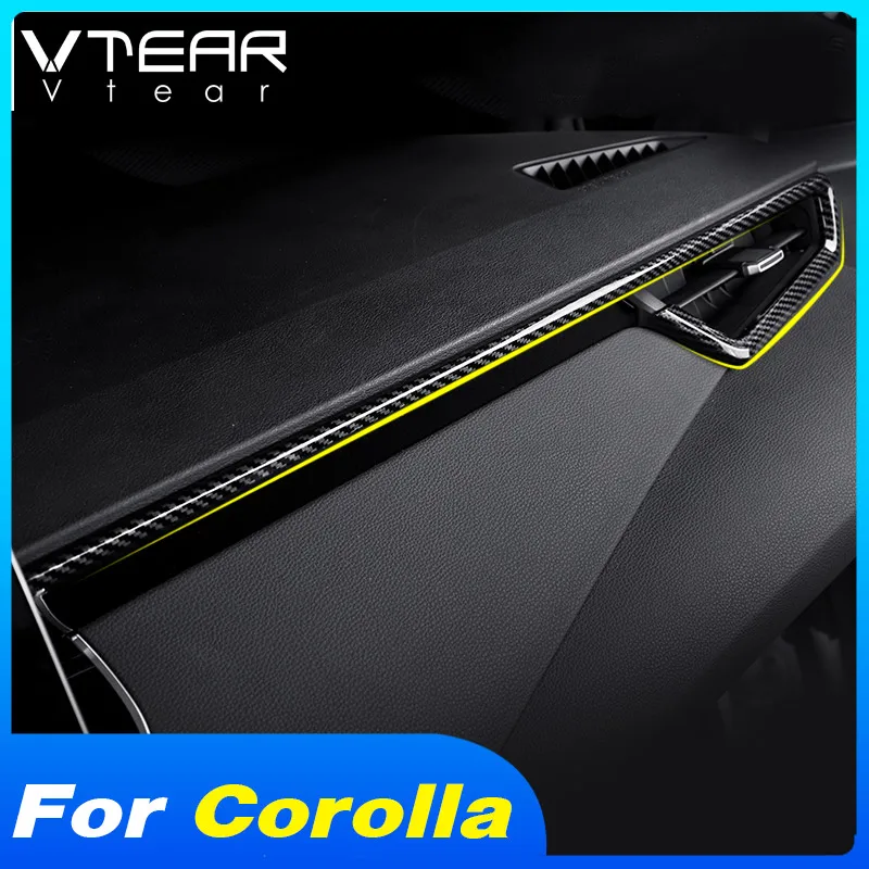 Vtear Dashboard Front Air Outlet Cover Interior Decoration Car Styling Accessories Trim ABS Parts For Toyota Corolla Sedan 2023