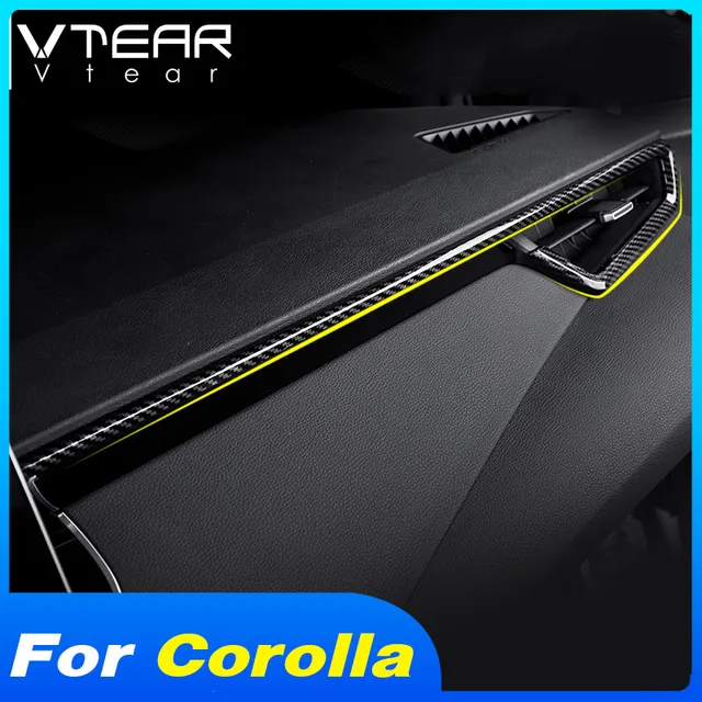 Vtear Dashboard Front Air Outlet Cover Interior Decoration Car Styling Accessories Trim ABS Parts For Toyota Corolla Sedan 2023 1