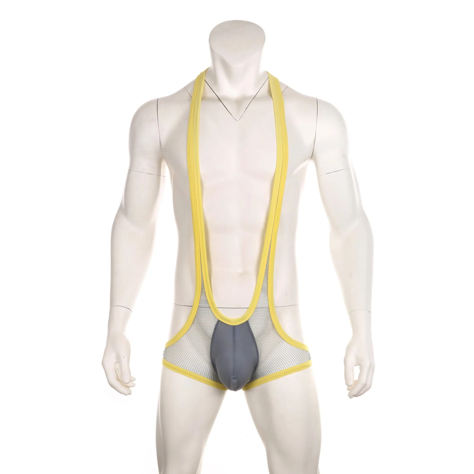 CLEVER-MENMODE Men Strap Underwear Mankini Male Sexy Thong Leotard Bondage Lingerie Thongs Bodysuit Stage Body Costume mens lingerie