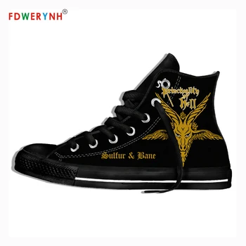 

Men's Canvas Casual Shoes Sodom Band Metal Music European And American Pop Bands Customize Pattern Color Lightweight Shoes