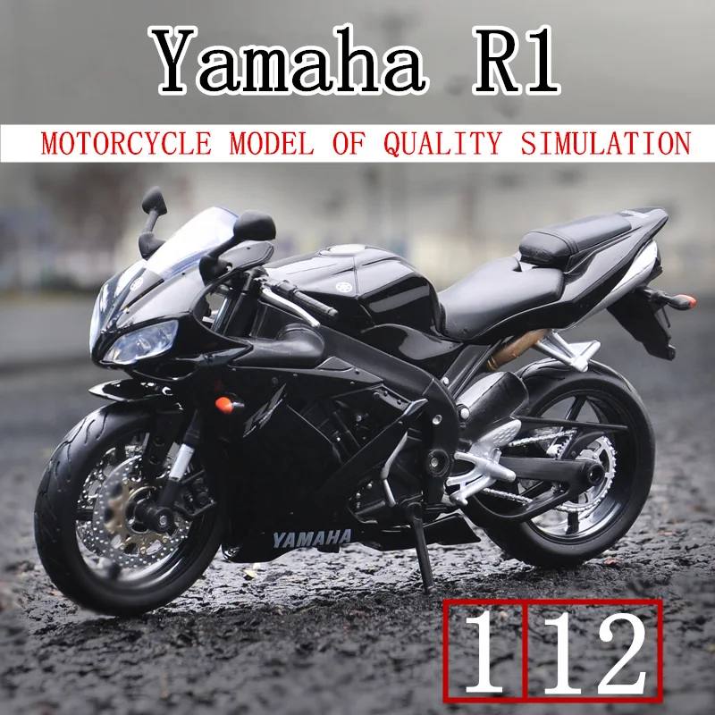 

Maisto 1:12 Yamaha R1 original authorized simulation alloy motorcycle model toy car Collecting