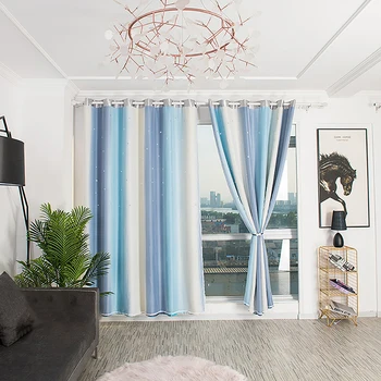 

Colorful Rainbow Beautiful Window Curtain for Living Room 3D Blue Pink Polyester Window Treatments Elegant Bedroom Draps