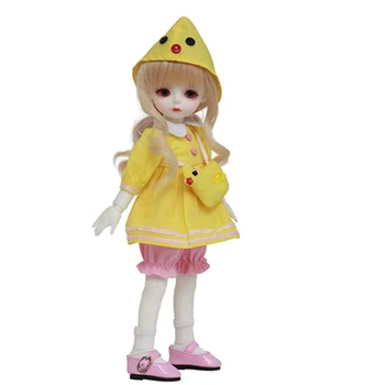 

1/6 Ball Joints Dolls Simulation Makeup BJD Doll With Costume Accessories And Eyes Fashion Toy Gift For Girls - Fair Skin Color