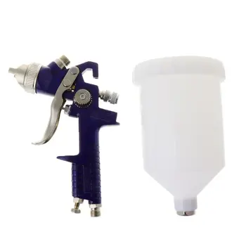 

Professional H827P Air Spray Gun Paint Sprayer 600ml Pot Gravity Feed HVLP 3 Nozzles With 1.4mm 1.7mm 2mm Construction Tools