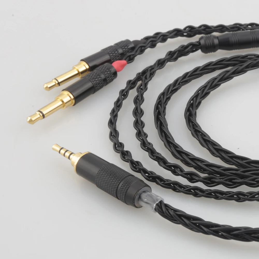 Audiocrast 8 Cores 2 5 3 5MM 4 4mm Balanced Upgrade Cable for Denon AH D7200 AH D5200 d9200 Headphone