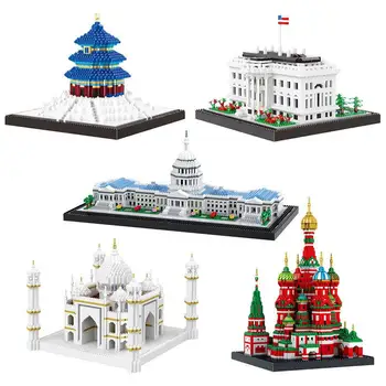 

16 micro diamond assembled small particle building block toys of bailedi building model series available 16066-68