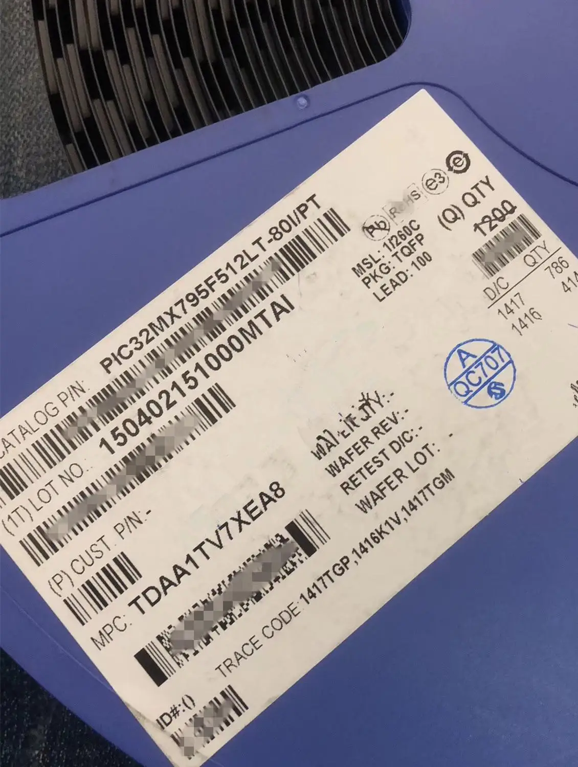 PIC32MX795F512LT-80I герметизирующая ptfe-лента