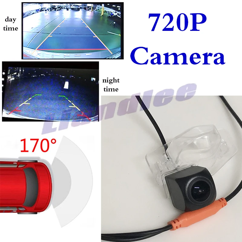 

For Honda Fit Hatchback 2012~2016 Car Rear Camera Big CCD Night View Backup Reverse Vision 720 RCA WaterPoof CAM