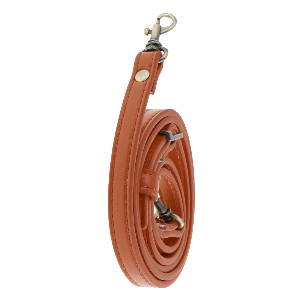 123cm Quality Leather Shoulder Bag Strap Fashion Accessories DIY Cross Body Adjustable Belt Bag New Brown Bag Strap Replacement