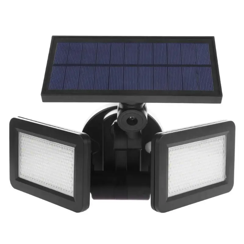 

Waterproof Dual Head 48LED Solar Outdoor Wall Light Radar Sensor Spotlight