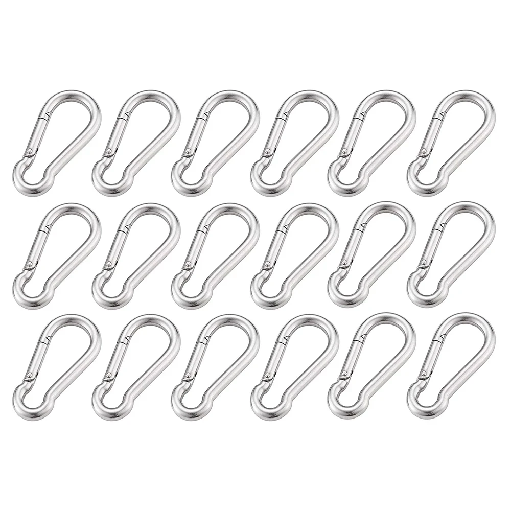 

316 Multifunctional Stainless Steel Spring Snap M4 M5 M6 M7 M8 Carabiner Quick Link Lock Ring Hook