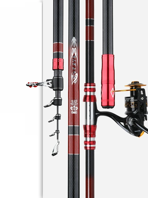 Superhard Telescopic Spinning Fishing Rods 1.8M-3.6M Ultra-Light Long Shot  Sea Pole Long-Range High Quality Throwing Rod