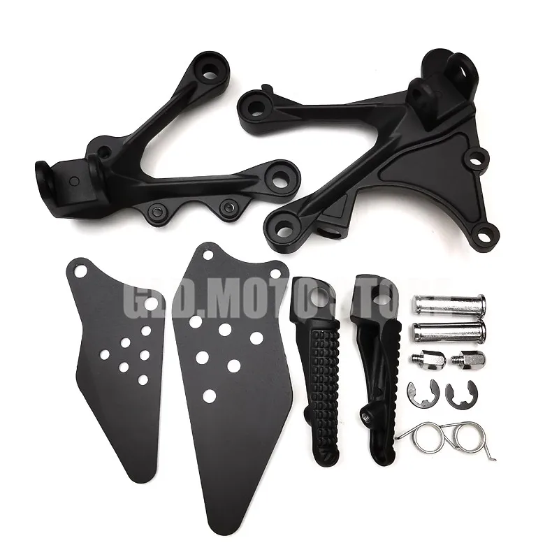 Motorcycle Front Rear Footrest Foot Pegs Set For Kawasaki Zx6r Zx6r