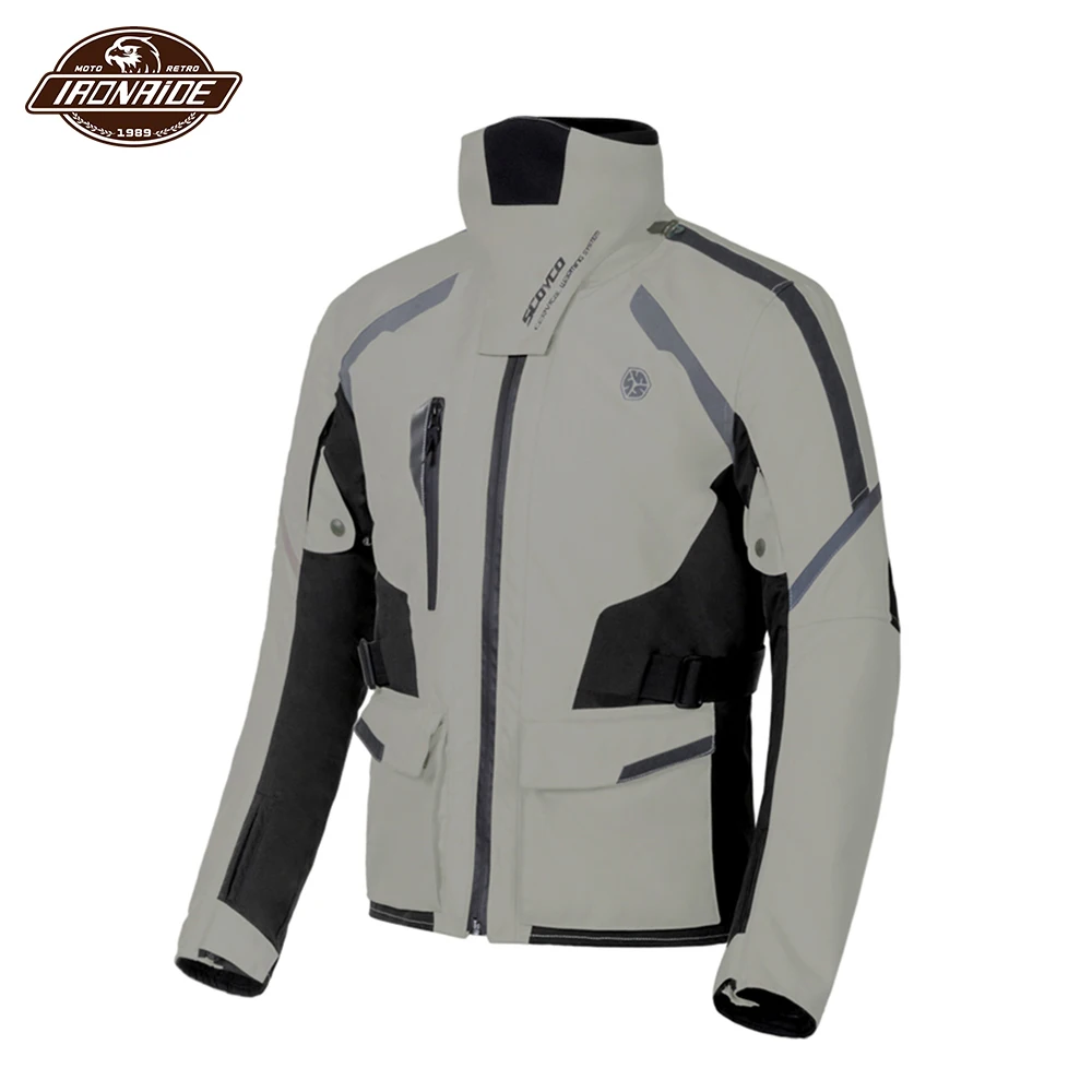 Мужская мотоциклетная куртка SCOYCO Chaqueta для мотокросса со съемным ворсом защита