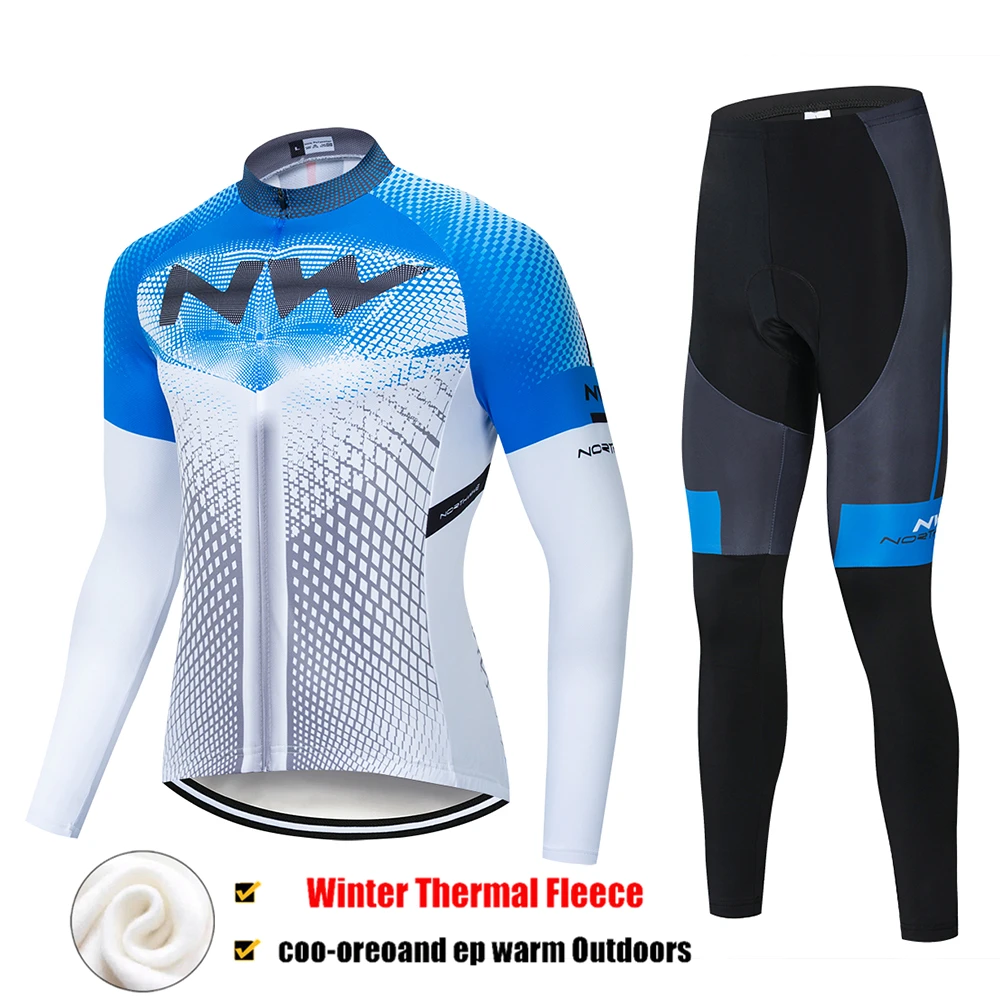 Northwave зимний термальный флис майки для велоспорта набор Invierno MTB велосипедная Одежда для велосипеда спортивная одежда Майо Ropa Ciclismo - Цвет: 6