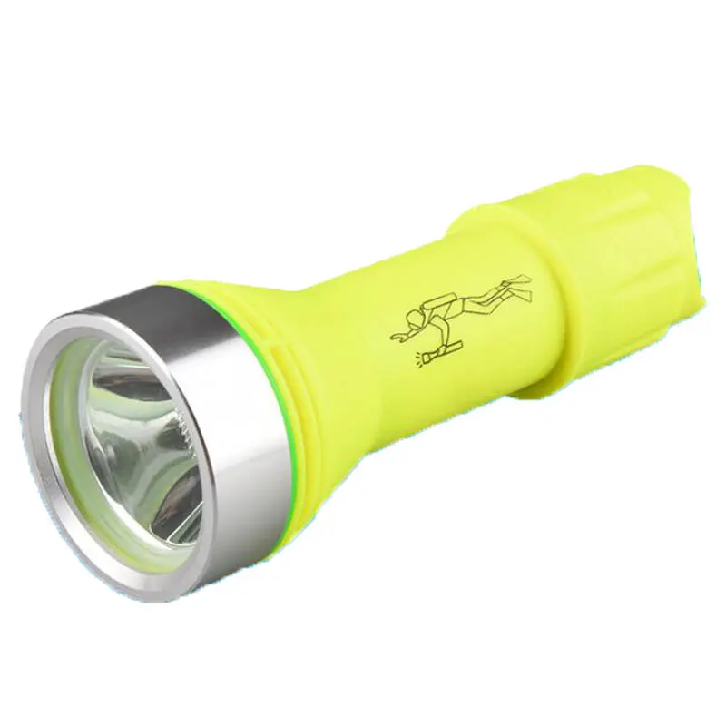 

Diving Flashlight LED Outdoor Diving Plastic Flashlight Underwater Glare Lighting AA Battery Power Supply Charging