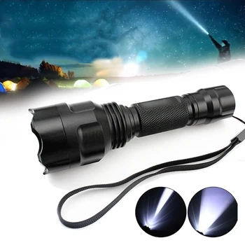 

LED Flashlight Tactical Military Outdoor Sporting Waterproof Camping Emergent Lamp Super Bright C8 Hiking Cycling Torch