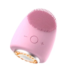 4-в-1 силиконовый Sonic зубная щетка для чистки лица Перезаряжаемые-миниатюрный массажер для лица для глубокого очищения лица уменьшение угорь