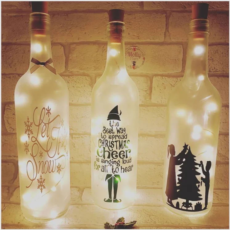 Light string led wine bottle stopper 1M10LEDs 2M20LEDs decorative room holiday bar layout ins decorative lights wine bottle lamp