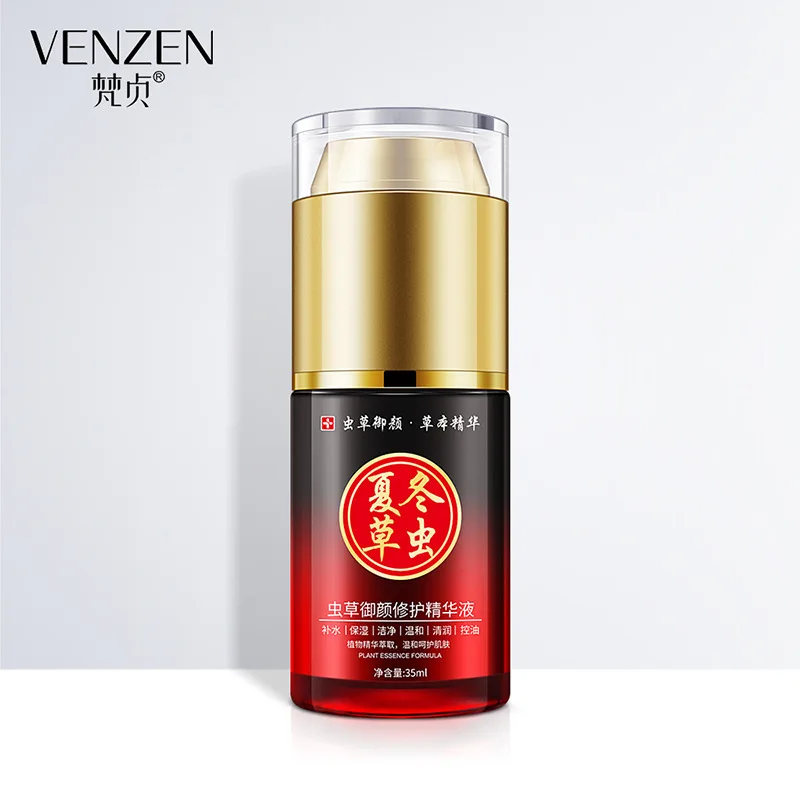 Venzen Cordyceps sinensis восстанавливающая сыворотка для лица, сужающая поры, антивозрастной лифтинг, укрепляющий уход восстановление, эссенция для лица, уход за кожей