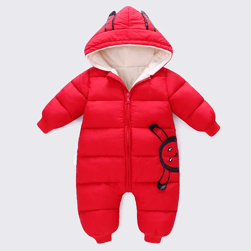 Детские теплые комбинезоны; зимнее бархатное пальто; Одежда для новорожденных; зимний комбинезон для мальчиков и девочек; теплый комбинезон; пуховая хлопковая одежда; боди