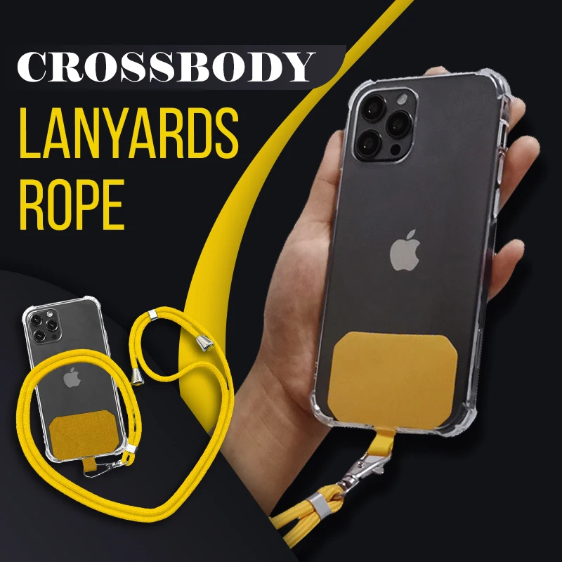 Universal Phone Lanyards Rope Crossbody Nylon Patch Mobile Phone Strap