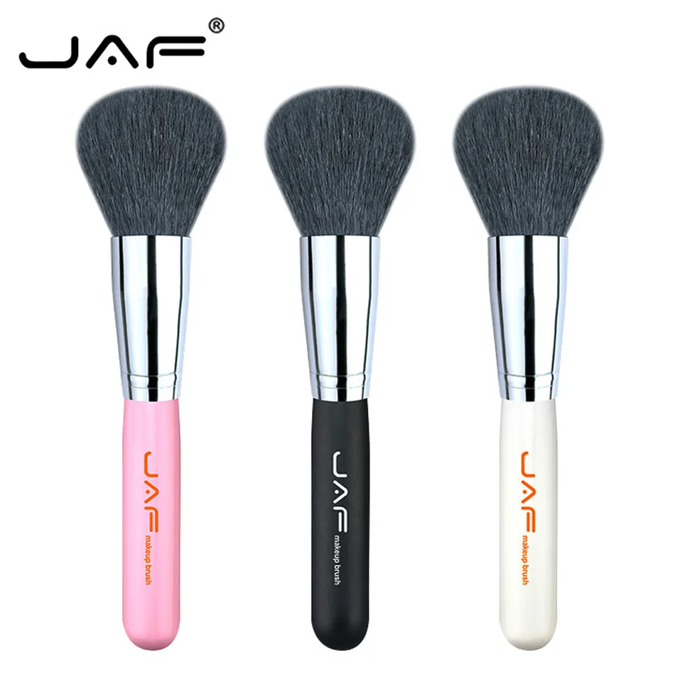 

JAF Natural Goat Hair Makeup Brush Cosmetic Powder Brush Highlight Brush Blusher Facial Contour Bonzer Beauty Make Up Tool 18GKY