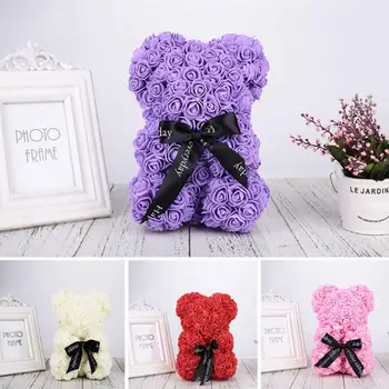 

PE Bear Dolls Rose Bear Artificial Rose Decorations Love Birthday Wedding Girlfriend Romantic Gift Valentine'S Day Simulated