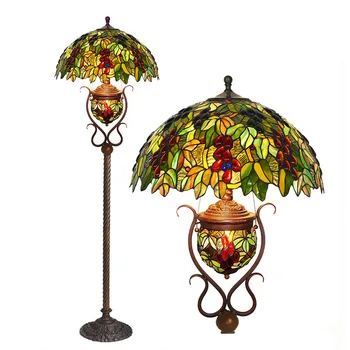 

selling 18-inch Europe type restoring ancient ways of glass floor lamp raisins lash tiffany chandeliers sitting room