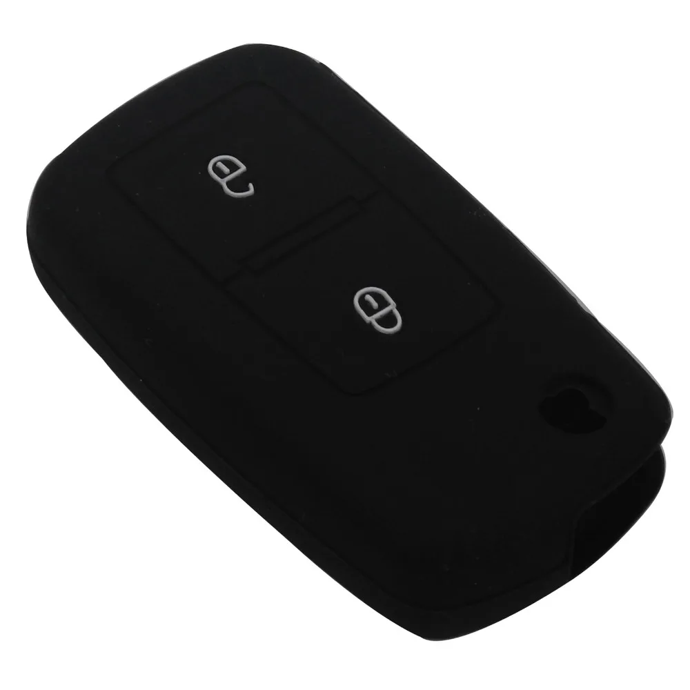 Bilchave 30 шт./лот 2 кнопки силиконовый флип-ключ для автомобиля чехол для VW Amarok Polo Golf 4 5 6 MK4 Bora Jetta Alhambra