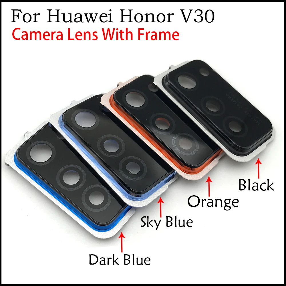 

Стеклянная крышка для объектива задней камеры Huawei Honor View 30 / Honor V30, 10 шт./лот