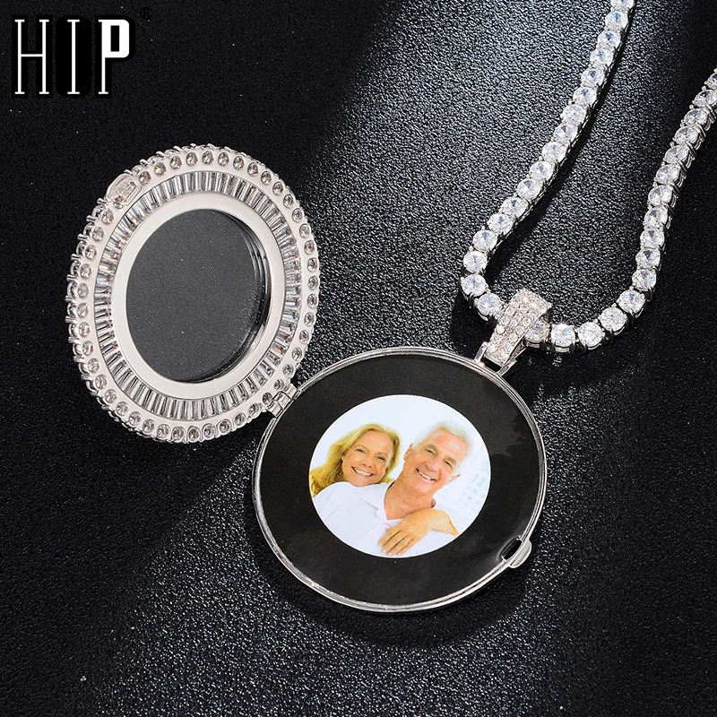 Ожерелье и подвеска для мужчин в стиле хип-хоп кулон виде большого круглого