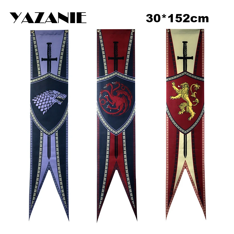 

YAZANIE LANNISTER STRAK TARYARGEN Game Of Thrones Custom Flags The Song of Ice and Fire Home Decoration Flags and Banners