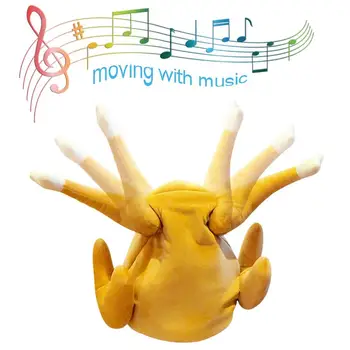 

Thanksgiving Day Hat Dancing Funny Tricks Props Decoration Holiday Party Supplies Toys Novelty Christmas Cosplay Turkey Hat