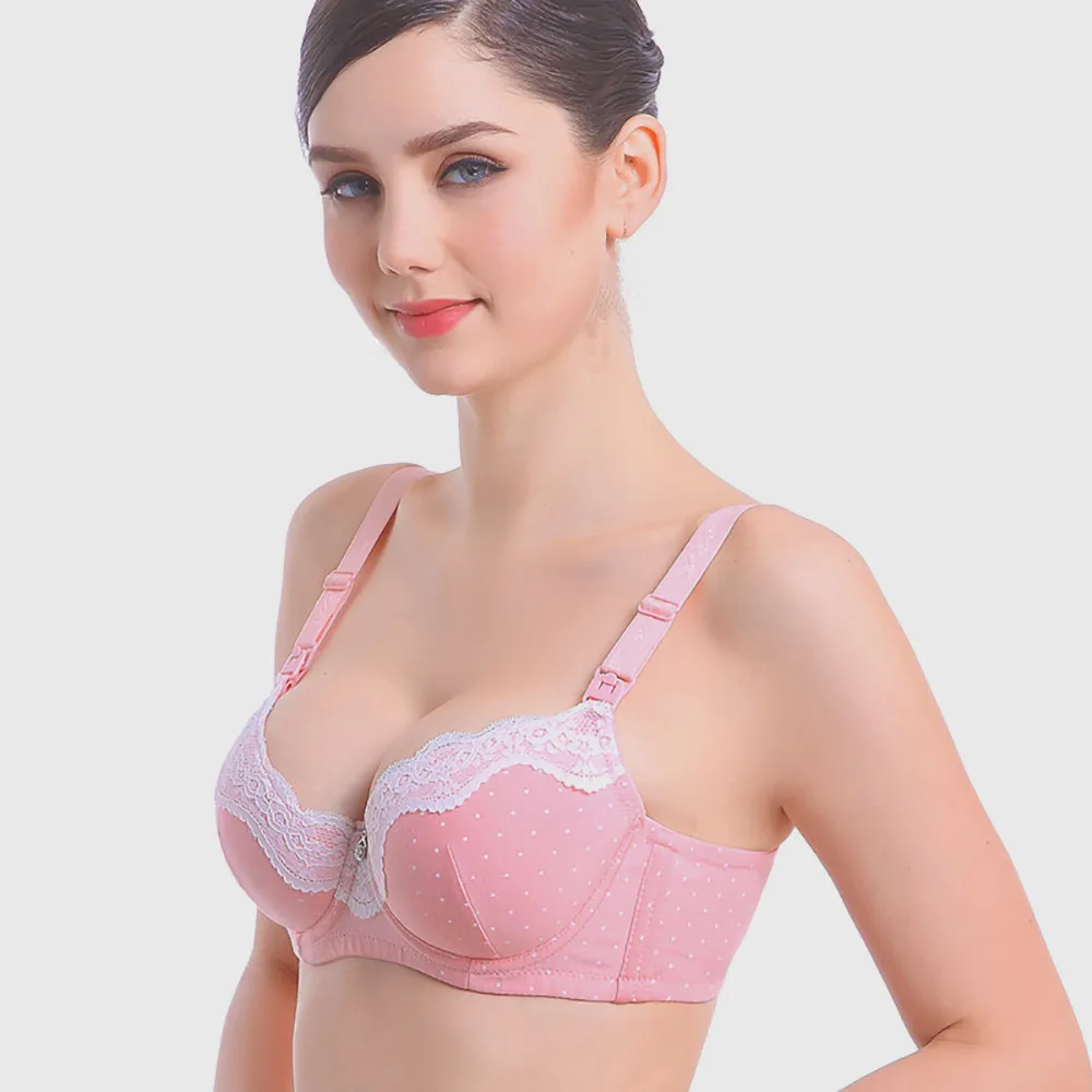 Женский бюстгальтер на косточках однотонный Бюстгальтер для кормления грудью