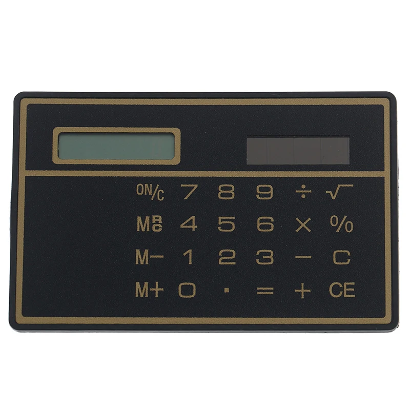 8-значный ультра тонкий солнечный Мощность калькулятор с Сенсорный экран Портативный мини калькулятор для Бизнес школы инструмент Запчасти