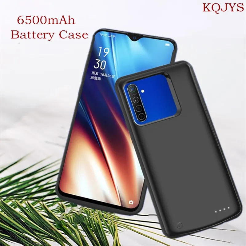 

KQJYS 6500mAh Battery Charger Cases for OPPO Realme X2 XT Battery Case Power Bank Cover For OPPO Realme Q /5 Pro Charging Case