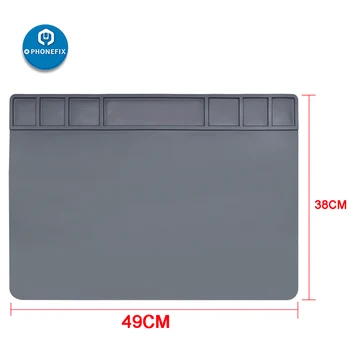 Almohadilla de silicona de aislamiento térmico para escritorio, estera de trabajo de protección térmica para Estación de soldadura BGA, almohadilla de aislamiento térmico 1